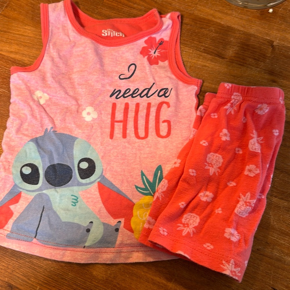 3T summer Stitch Pajamas